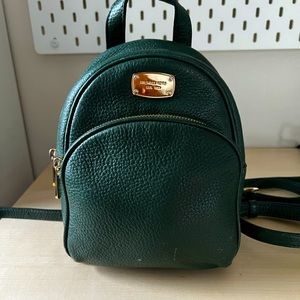 Dark Green MICHAEL KORS backpack
